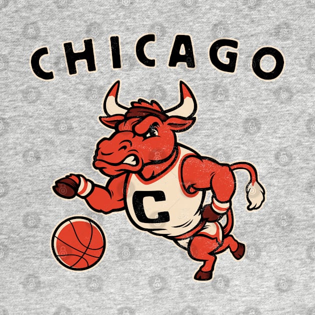 Vintage Bulls Mascot by harebrained